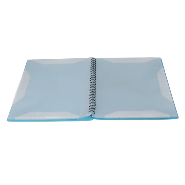 Dossier de Partition Musicale, Livre de Présentation Grande Capacité PVC Rangement pour Fichiers Rose, Bleu, Noir, Blanc