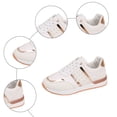 thumbnail image 6 of YLYL Women Sneakers Lace up Round Toe Waterproof Non-Slip Trendy Comfortable Casual Running Walking Shoes, 6 of 9