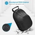 thumbnail image 4 of Funda rígida de viaje ProCase para sombreros, bolsa de almacenamiento negra, 4 of 7