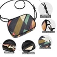 thumbnail image 3 of FORMRS Mini Crossbody Bag for Women Adjustable Shoulder Rope Travel Casual Phone Purse, Green Geometric, 3 of 7