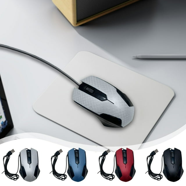 Sentmoon USB Wired Optical Mouse Ergonomic Design High Precision Office Home Gaming Mouse Computer Peripheral for Desktop Laptop Smooth Scrolling Click