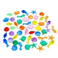 thumbnail image 1 of Simulated Small Animals Sea Animal Adventure Acrylic Mini Ducks Gems Set for Beach Scavenger Hunts Party Decoration, 1 of 10