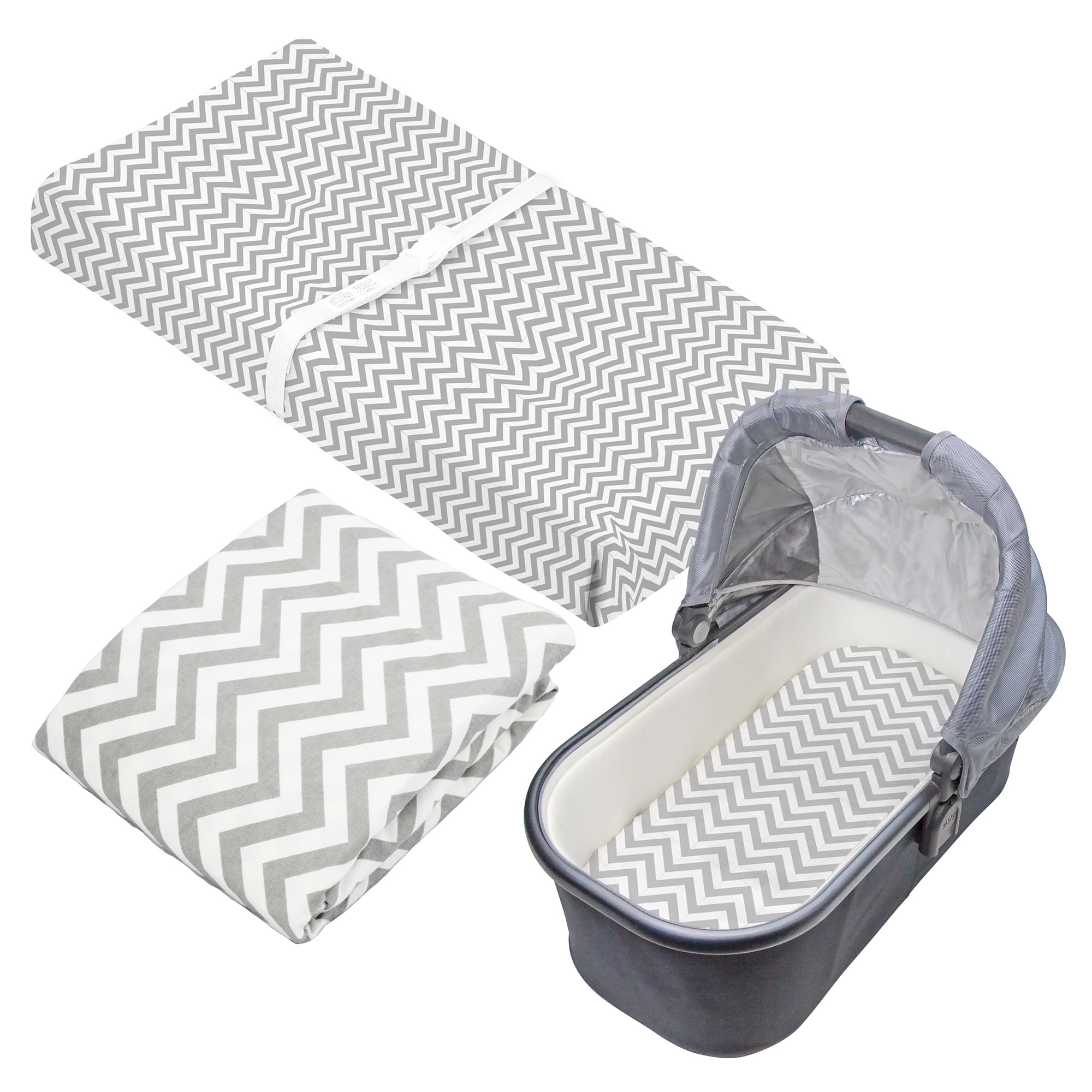 Kushies Neutral Crib Sheet Bassinet Sheet And Contour Change Pad