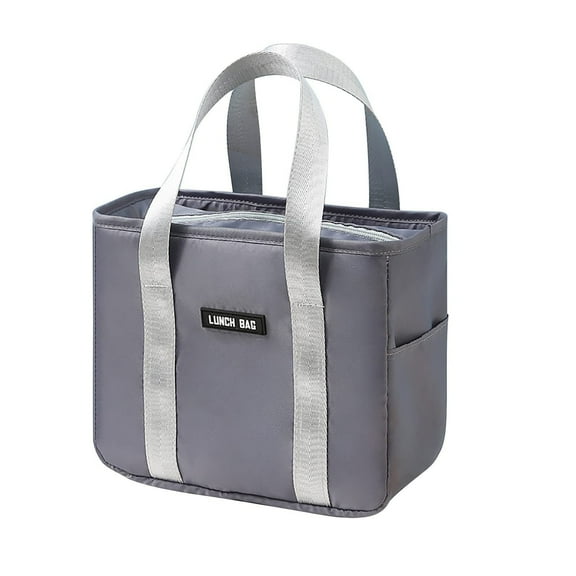 Insulated Lunch Box Large Capacity Thermal Bag Food Dery Storage Container For Cooler Tote Travel Picnic Pouch, Made Of Cationic Oxford Cloth And Thickened Aluminum Foil To