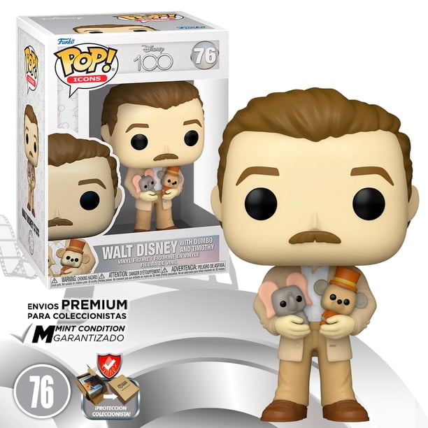 Funko Pop Walt Con Dumbo Y Timothy #76 Aniversario 100 Años Original Funko 100 Años
