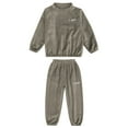 thumbnail image 4 of Wxirdiow Toddler Clothes for Girls Toddler Boy Clothes Fall Winter Outfit Long Sleeve Sweatshirts Pants Set Boy Clothes Coffee Size,5-6 Years, 4 of 4