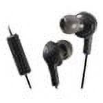 JVC HAFR6B Gumy Plus High Quality Headphones (Black) - image 2 of 3