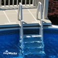 thumbnail image 4 of Vinyl Works Escabeau Réglable de 32 Pouces pour Piscines hors Terre, Blanc, 4 of 9