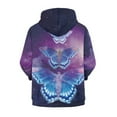 thumbnail image 2 of Xoenoiee Butterfly Galaxy Girls Boys Zip-Up Hoodies Kids Fall Winter Warm Sweatshirt Jacket with Pocket Youth Long Sleeve Shirt Top Teen Clothes Outfits, 14-16 Years, 2 of 7
