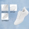 thumbnail image 7 of GlideMoves White Cheer Shoes Girls lightweight Dance Sneakers Women Training Competition Tumbling Athletic Mesh style breathable Women 8.5, 7 of 7