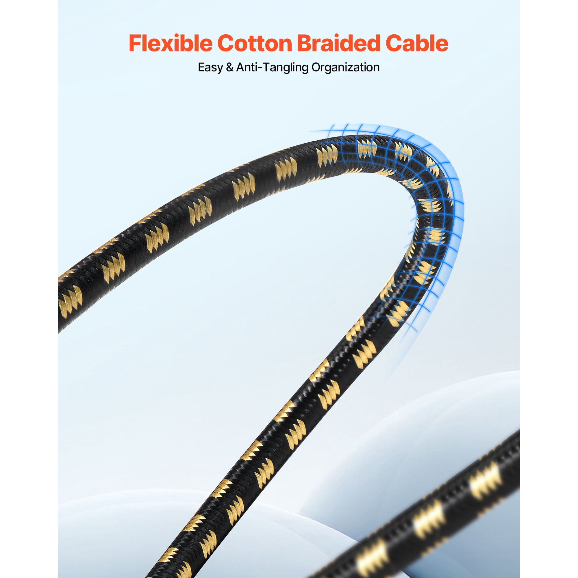 KFFKFF 25 ft XLR Cable, 6-Pack, Shielded Balanced 3-Pin Male to Female Microphone Cords with Gold-Plated Connectors, Ideal for Stage Lighting, Microphones, Amplifiers, Mixers, and Speaker Systems
