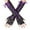 Purple, variant on Fingerless Gloves Elbow Length Arm Warmers Lace Gothic Style Accessory for Witch Party Purple,One Size