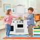 thumbnail image 5 of Juguete de Cocina Infantil de Madera con Lavadora Horno Microondas Fregadero Estufas Cocinita Juguete para Niños 3+ Años 78 x 29 x 93 cm, 5 of 8