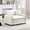 Beige, variant on YWEN 46" Oversized Corduroy Modular Sectional Single Sofa with High-Density Foam Cushions, Removable Armrests, Upholstered Retro 1-Seater Lounge Accent Chair with 1 Pillow, for Living Room