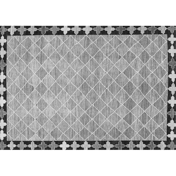 Ahgly Company Indoor Rectangle Southwestern Gray Country Area Rugs, 2' x 3'