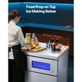 thumbnail image 3 of KFFKFF Commercial Ice Maker Machine, 265 lbs/24H Stainless Steel Ice Machine with Worktop, 66 lbs Storage & 126 Cubes/Cycle, Self-Cleaning Freestanding Ice-Making, 3 of 8