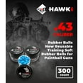 thumbnail image 3 of Hawki .43 Cal Reusable Training Soft Rubber Balls 300 pack (Blue), 3 of 8