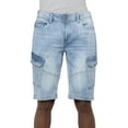 thumbnail image 5 of X RAY JEANS Men's Denim Cargo Shorts 12 Inches Inseam, Light Blue, 34, 5 of 7