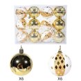 thumbnail image 2 of Christmas Ornaments Ball 12PC/6cm Electroplated Painted Christmas Ball Set, 2 of 7