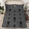 thumbnail image 2 of Feelyou Hippie Dream Catcher Queen Sheet Sets, Damask Aztec Dragon Bed Set, 4-Piece, 2 of 7
