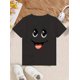 thumbnail image 2 of Women'S Casual Short Sleeve Cartoon Print Crew Neck Cotton Knit Fabric Regular Length Top for Women, All Season, 2 of 7