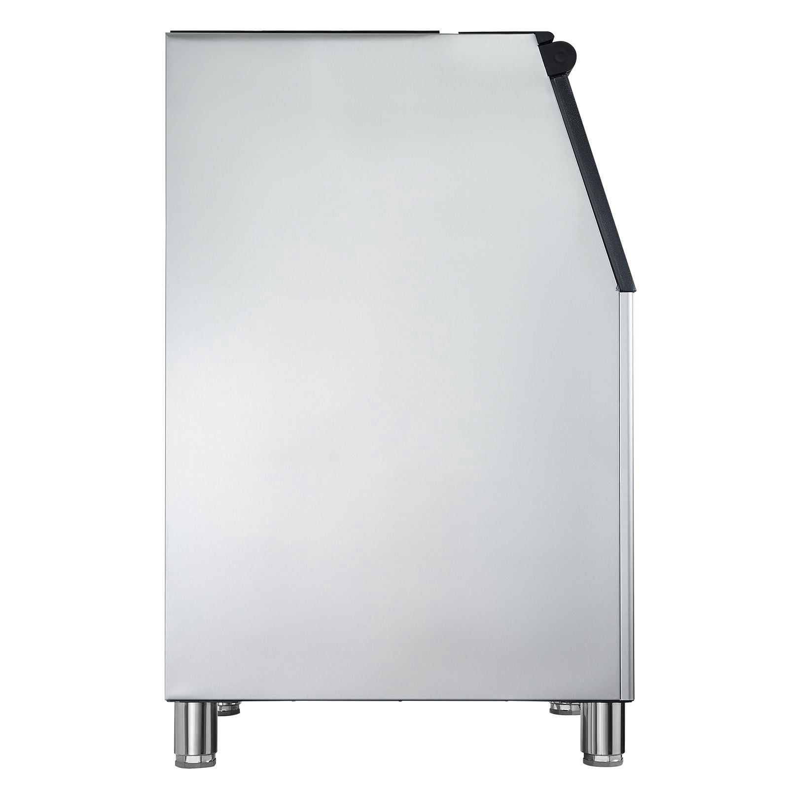 Dranite Commercial Stainless Steel Ice Storage Bin with Lid, 250 lb Capacity, for Ice Maker Machine, Durable Rolling Ice Bin for Restaurant, Bar, Kitchen Use