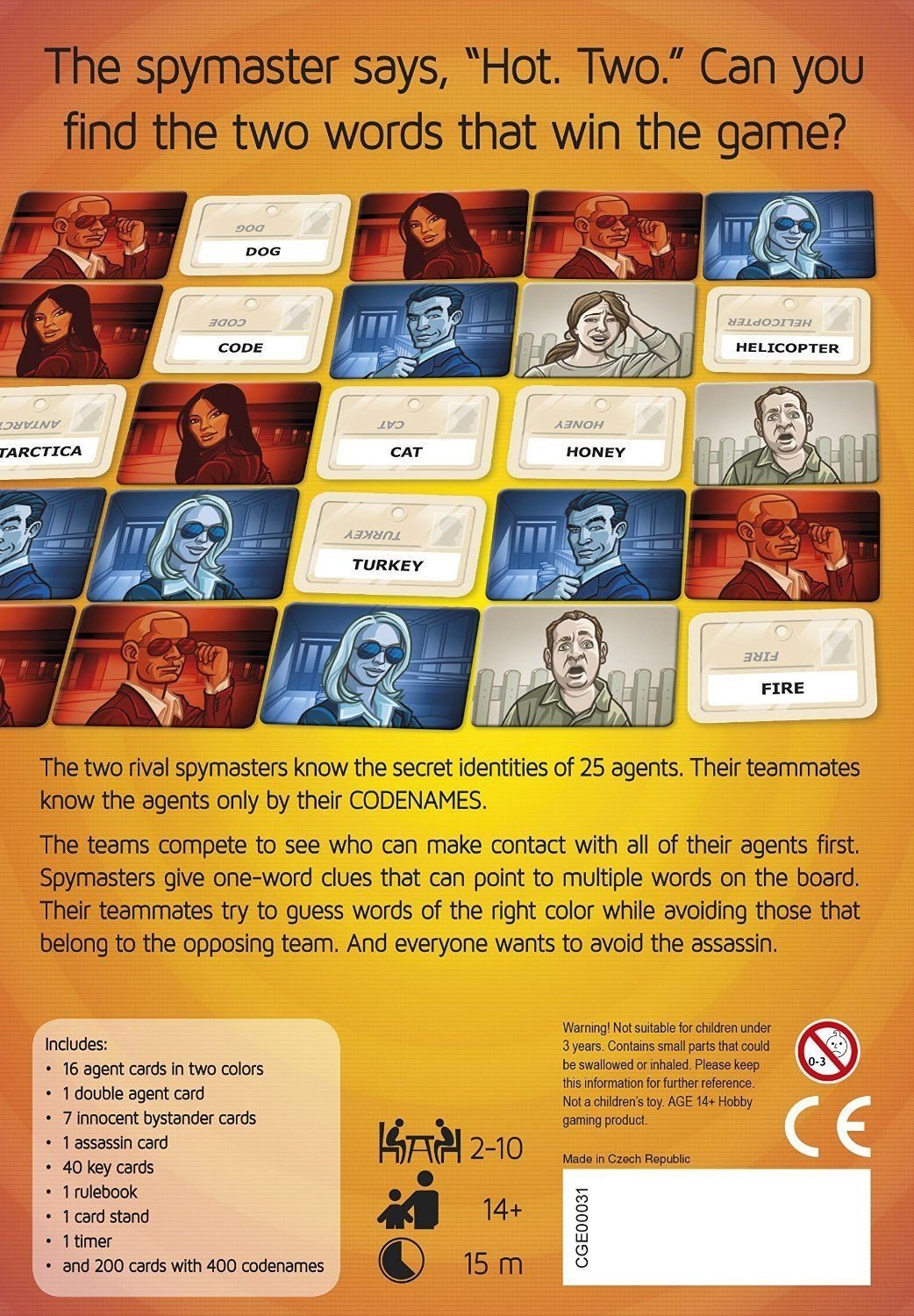 Codenames Czech Games Edition, Board Games for Family and Adults Ages 8+, For 4+ Players - image 2 of 4
