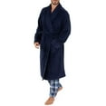 thumbnail image 2 of IZOD Men's Comfort-Soft Fleece Robe, Navy, XX-Large-3X-Large, 2 of 4
