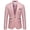 Pink, variant on Cloudstyle Men's Slim Fit Single-Breasted Blazer with One Button & Center Vent - Casual Wrinkle-Free Sport Coat for Everyday Wear