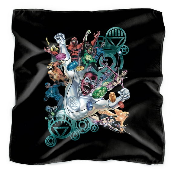 Green Lantern Lanterns Unite Bandana (21 in x 21 in)