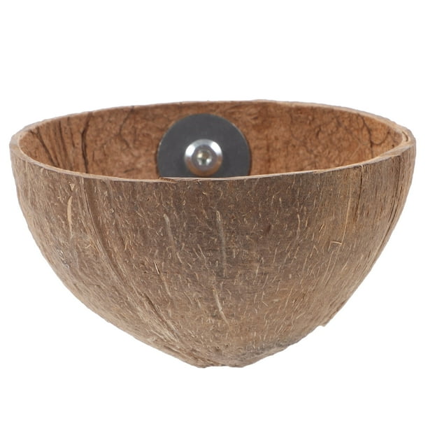 Jaula nido de cáscara de coco Nido de pájaro de cáscara de coco Nido de loro Casa de pájaro Casa de loro