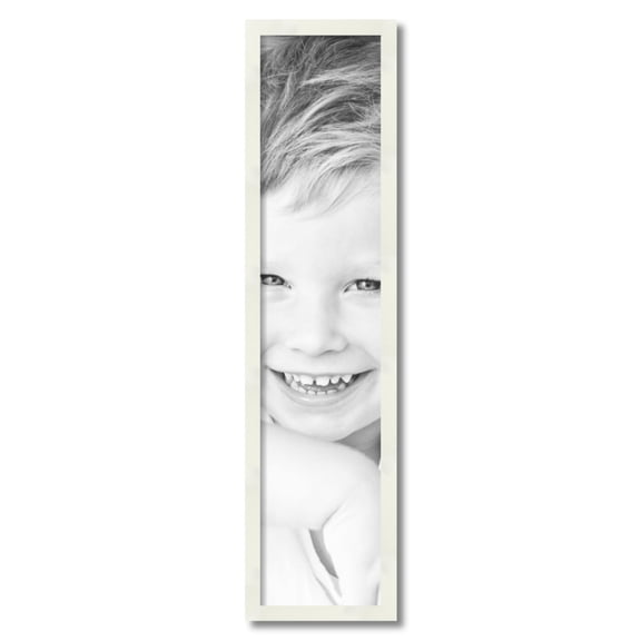 ArtToFrames 8" x 36" White Picture Frame, 8x36 inch White Wood Poster Frame (WOM-5140)