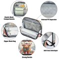 thumbnail image 4 of Standing Pencil Case with Base Large Capacity Stationery Pouch Pen Bag with Zipper for Women Men Cow Wearing Christmas Hat, 4 of 7
