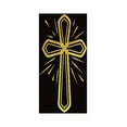 thumbnail image 2 of CAD Designs 11x18 Gold Ornate Wood Framed with Double Matting Museum Art Print Titled - The Cross, 2 of 4