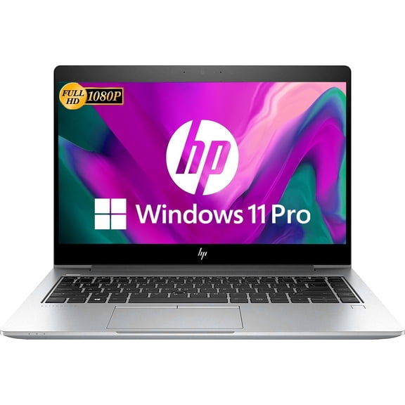 Restored HP EliteBook 840 G6 14-Inch FHD, Core i5-8365U, 16GB RAM, 256GB SSD, Thunderbolt, HDMI, Win 11 Pro (Refurbished)