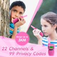 thumbnail image 4 of Walkie Talkie para niños, juguetes para niños y niñas de 3 a 12 años con linterna LCD retroiluminada, paquete de 2, 4 of 5