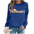 thumbnail image 2 of WEAIXIMIUNG Sweatshirts pour Femmes Enseignants Mode Décontractée Couleur Unie Manches Longues Imprimé Lettre Col Rond Hoodie, 2 of 5
