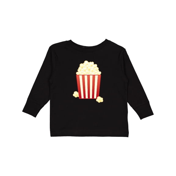 Inktastic Popcorn Movie Treat Boys or Girls Long Sleeve Toddler T-Shirt