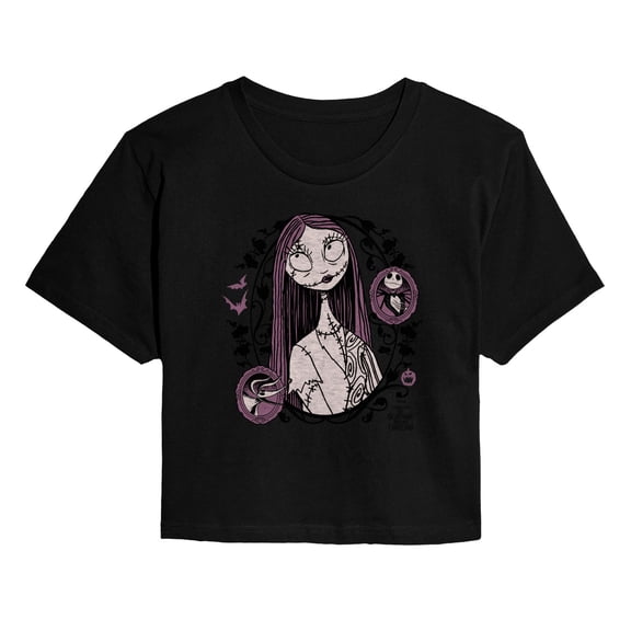 The Nightmare Before Christmas - Sally Art Nouveau Cropped Graphic T-Shirt