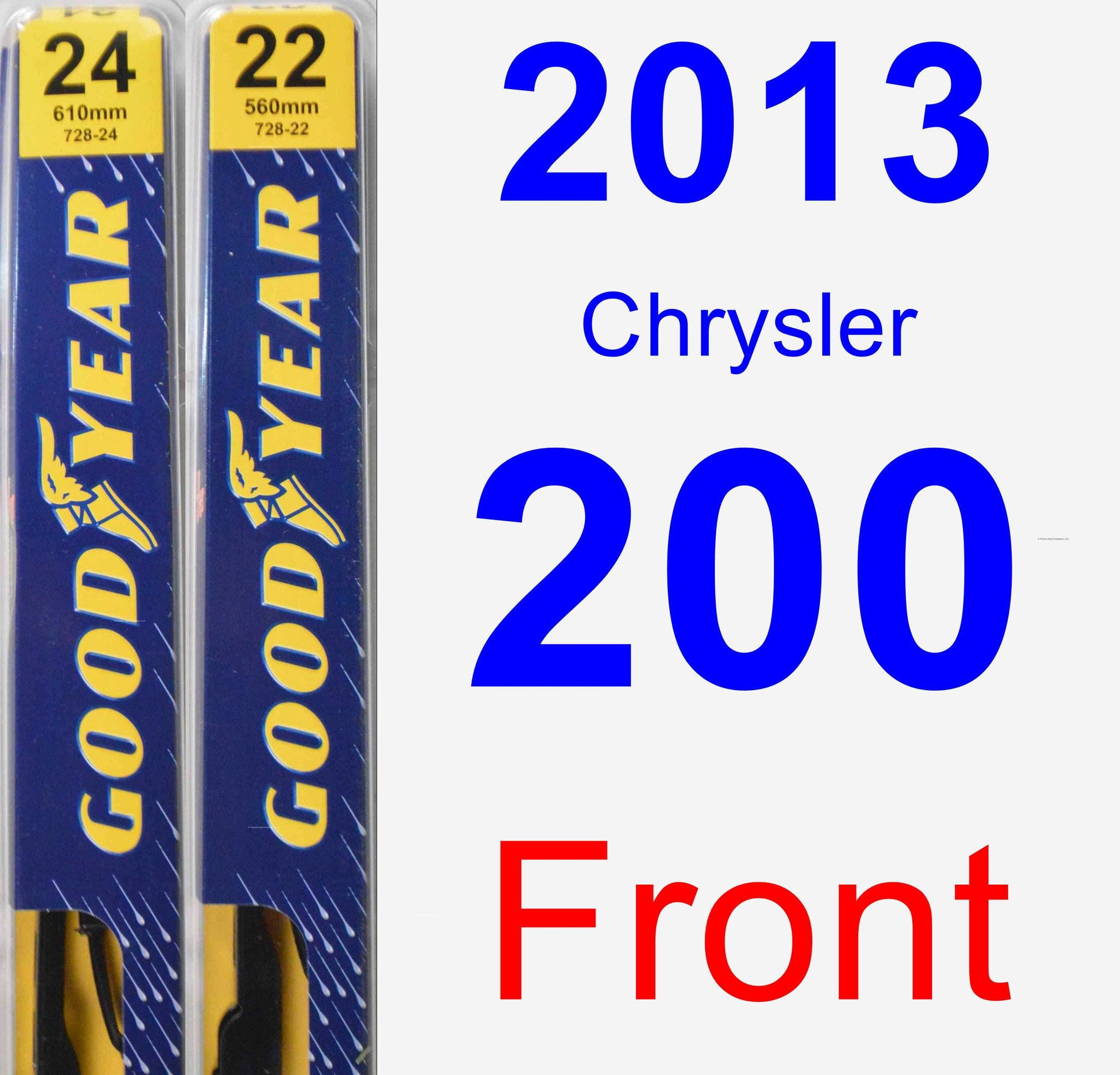 2013 Chrysler 200 Wiper Blade Set/Kit (Front) (2 Blades) Premium