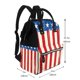 thumbnail image 2 of Fotbe America Flags2 Mochila Maternidad - Lona de Sarga Impermeable, Mochila de Pañales de Gran Capacidad con Múltiples Bolsillos y Correas Ajustables, 2 of 6