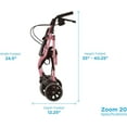 thumbnail image 4 of NOVA Medical Products Zoom Rollator Walker, 4 of 10