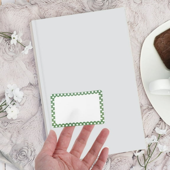 WHAMVOX  23 Sheets Name Tag Stickers Colorful Borders Student