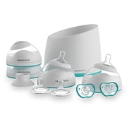 Nanobebe Baby Dishwasher-Safe Feeding Starter Kit, BPA-Free, Includes Four 5 Ounce Bottles, Teal