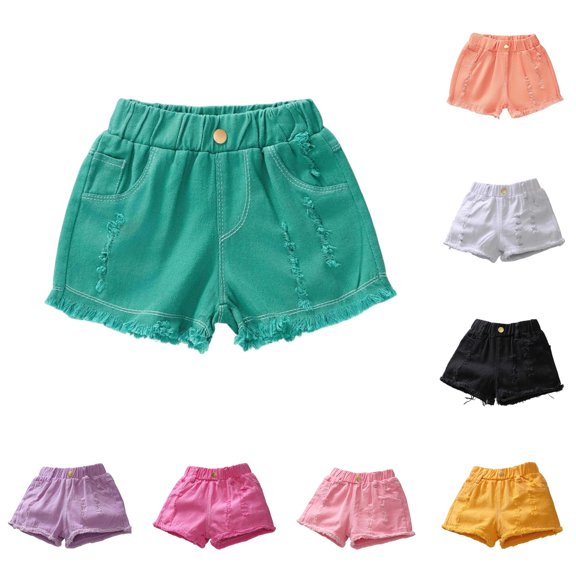 Byoo Tween Girl's Fold Over Waist Athletic Pants Solid Cropped Trousers Dance Class Bottoms,Green