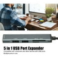 thumbnail image 2 of USB 3.0 Hub, 5 in 1 USB To USB and TF Multiport Adapter, 5Gbps USB3.0 Splitter Adapter with TF Card and For SD Card Readers for Laptop PC for Home Travel Office, 2 of 5