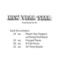 thumbnail image 2 of Silver New Year Star Asst for 50, 2 of 4