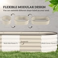 thumbnail image 4 of Outsunny Galvanized Raised Garden Bed Planter Box, 6.5 x 2 x 1.5 FT, Cream, 4 of 10