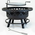 thumbnail image 2 of Outdoor Leisure Products 5511 32" Black Roundup Fire Pit with cooking shelf, 2 of 10