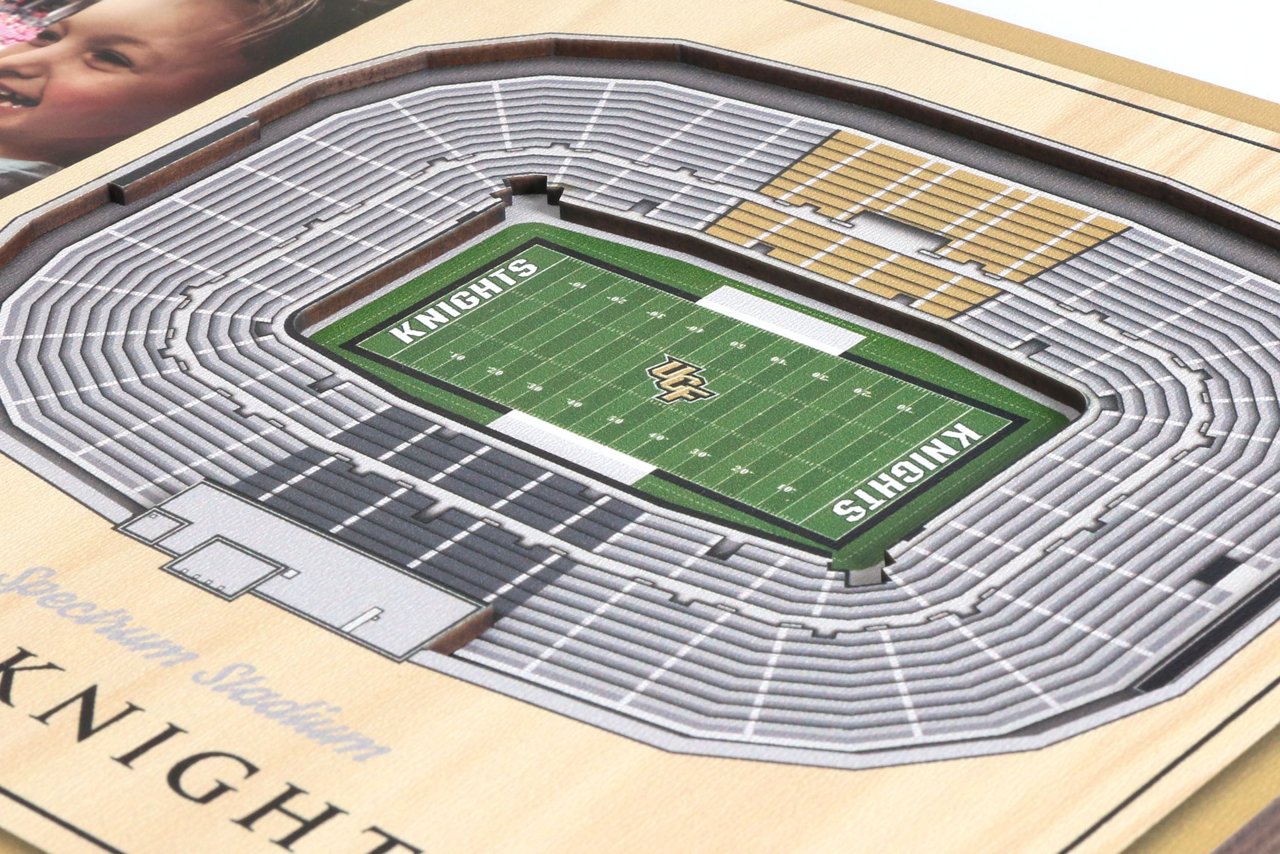 YouTheFan NCAA Central Florida Knights 3D StadiumView Picture Frame